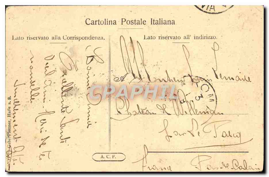 CPA Roma Palazzo del Quirinale — Rückseite