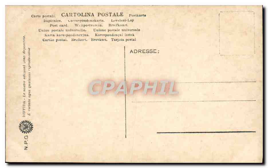 CPA Roma Piazza di Spagna Colonna Della Concezione — Rückseite