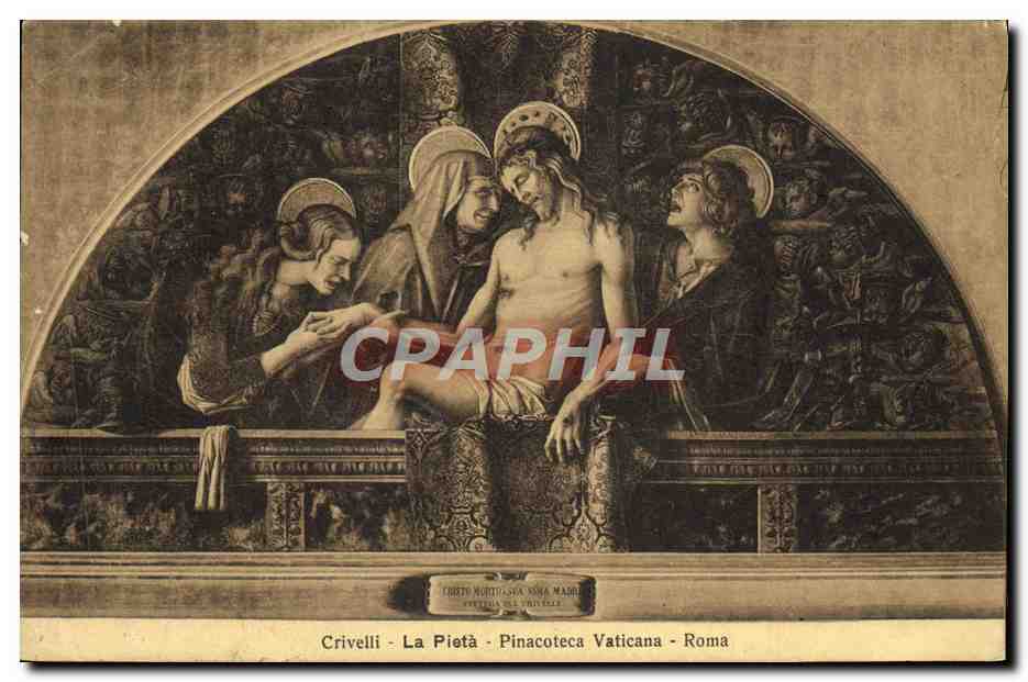 CPA Crivelli La Pieta Pinacoteca Vaticana Roma 