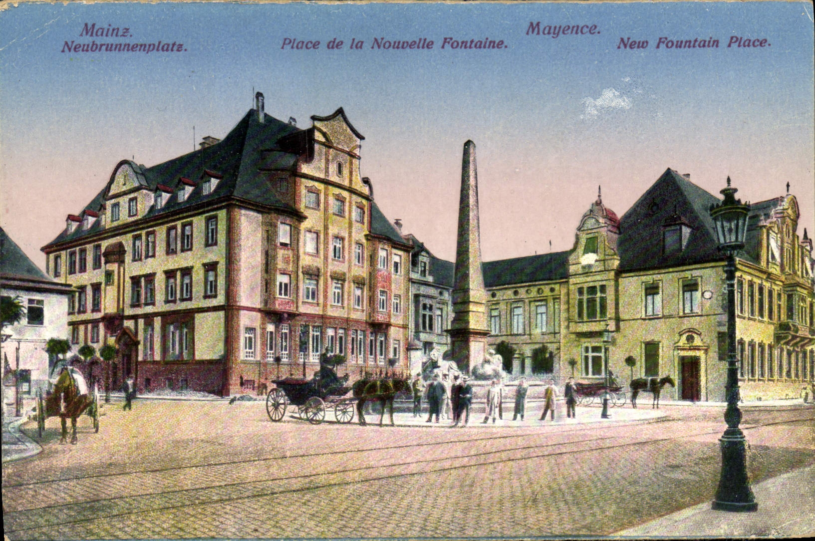 CPA Mainz Place de la Nouvelle Fontaine