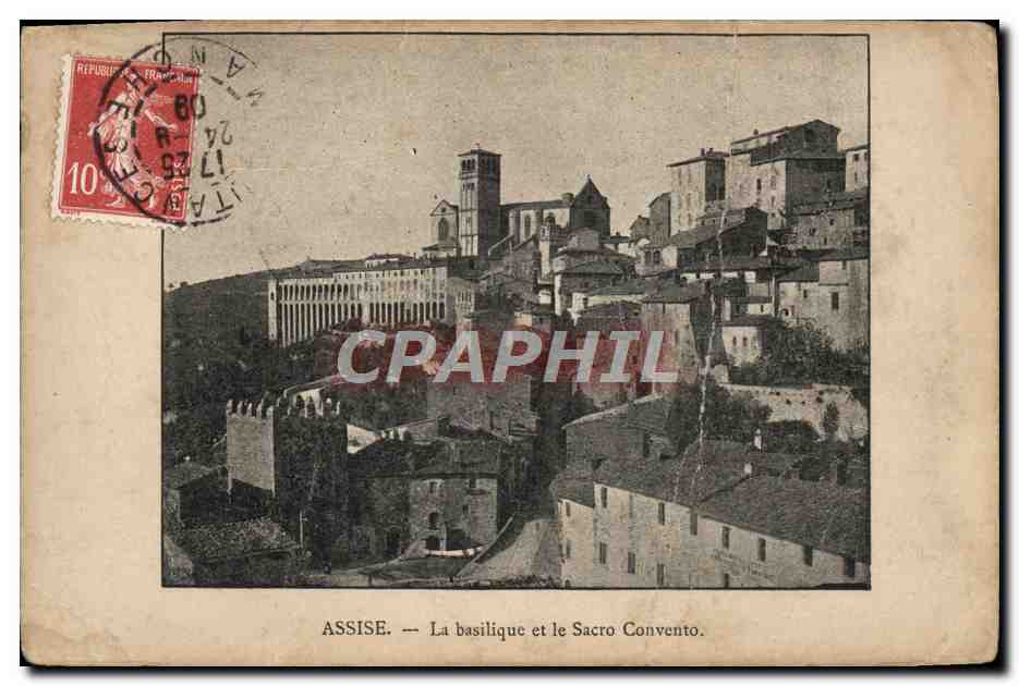 CPA Assise La Basilique et le Sacro Convento