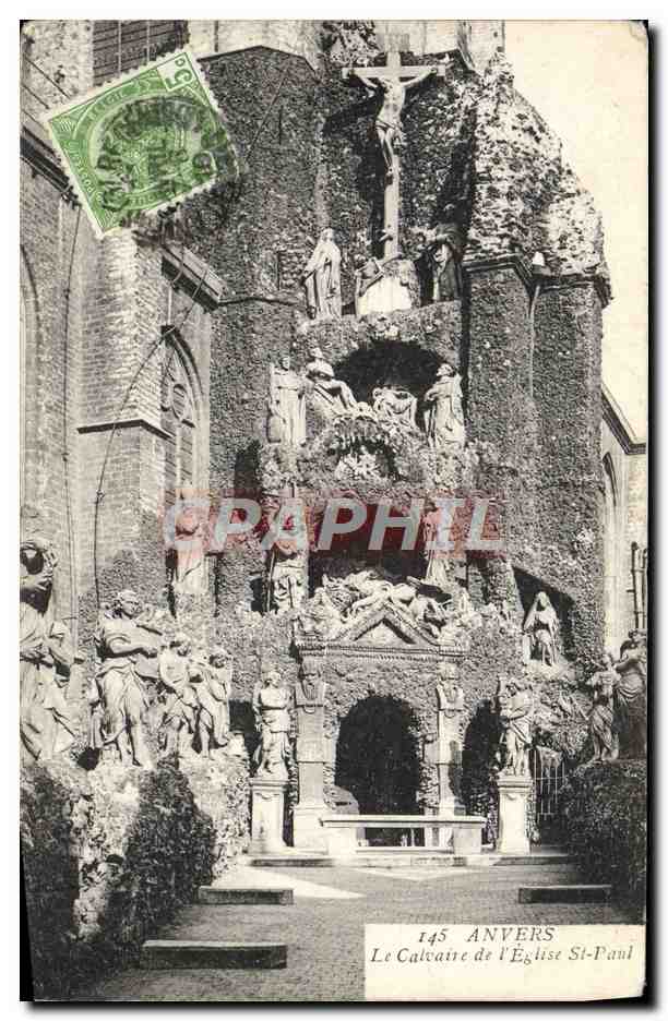CPA Anvers Le Calvaire de L'Eglise St Paul
