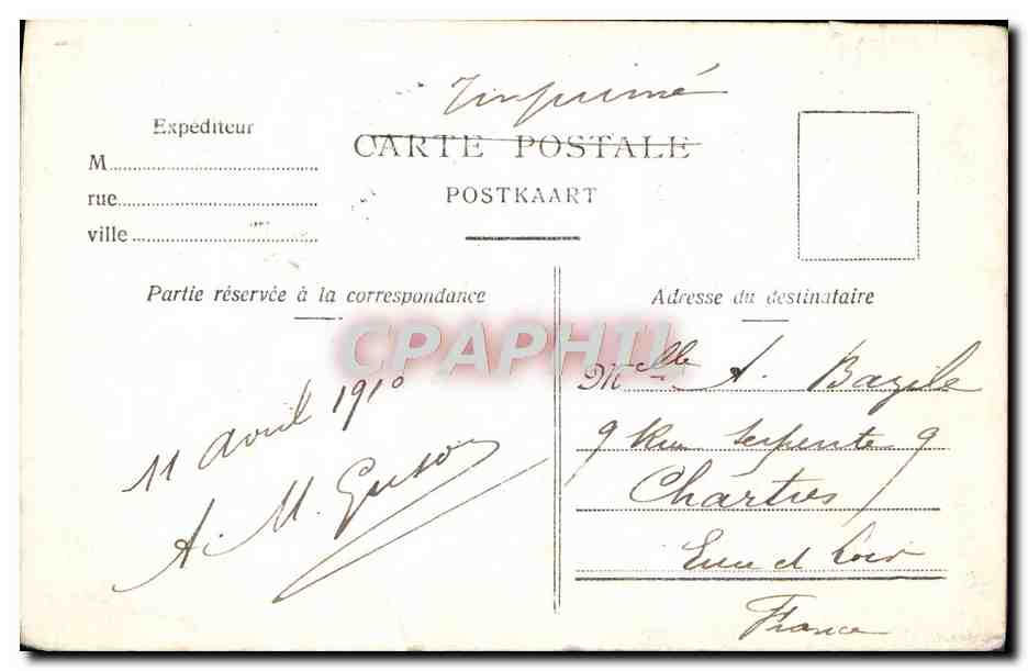 CPA Anvers Le Calvaire de L'Eglise St Paul — Rückseite