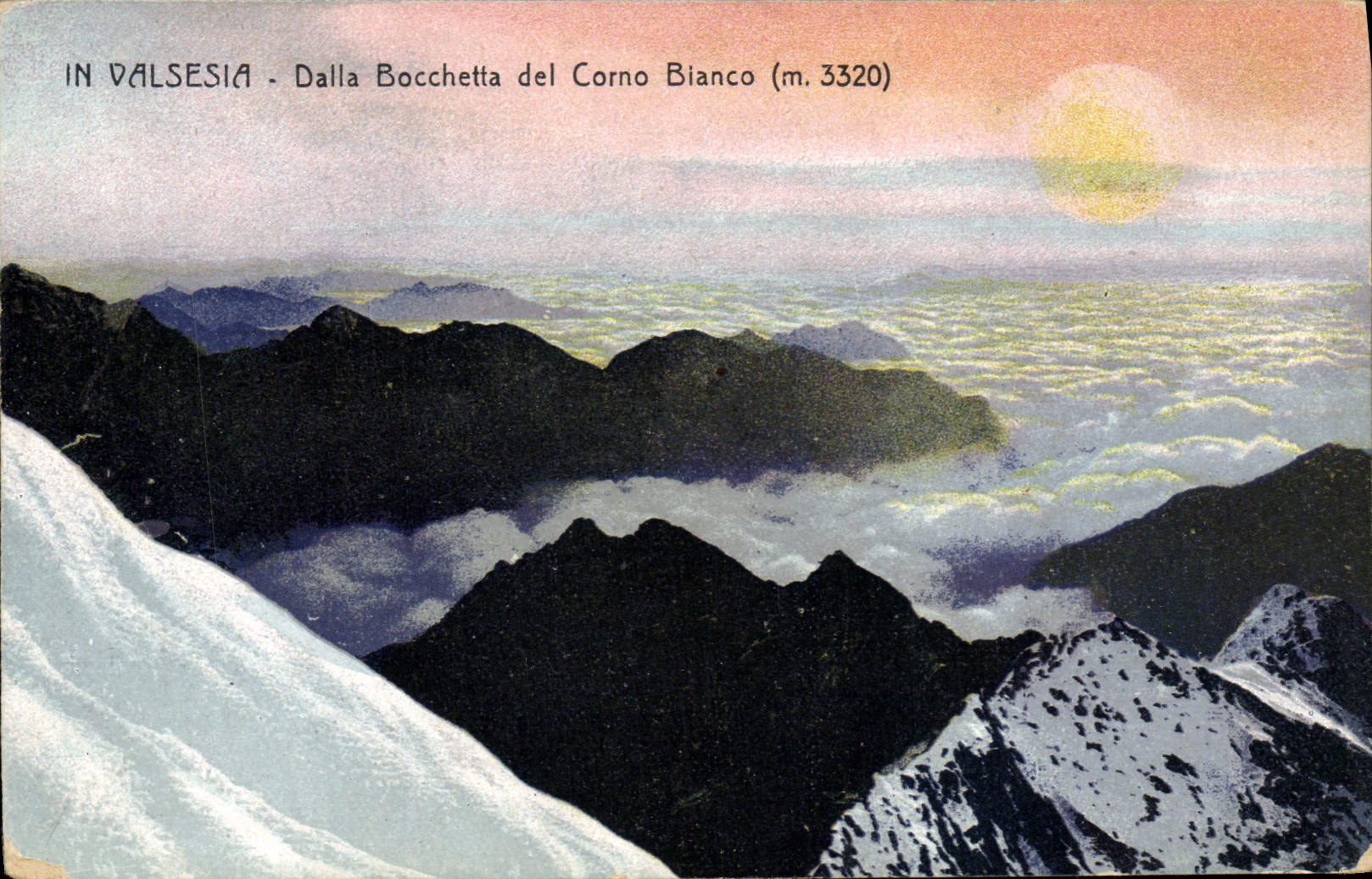 CPA In Valsesia Dalla Bocchetta del Corno Bianco