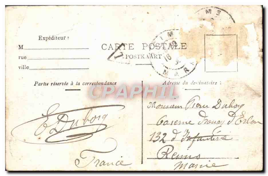 CPA Bruxelles Gare Du Midi — Verso