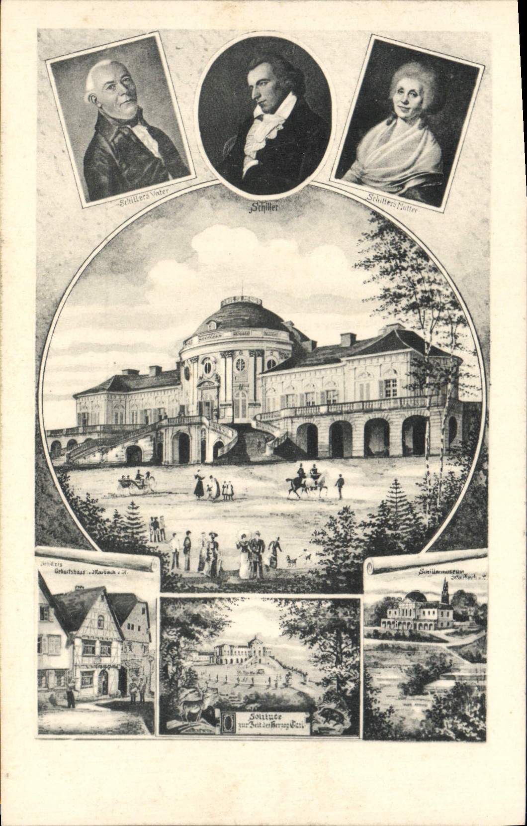 Schillerhaus Marbach — Musée Schiller — éditeur CPAPHIL, n° de série non visible