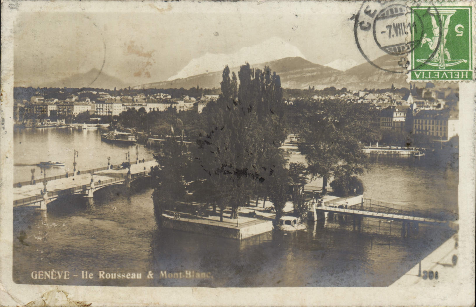 CPA Geneve Ile Rousseau
