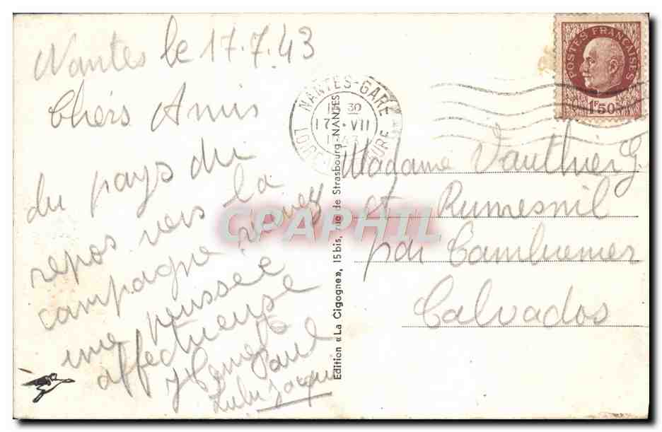 CPM La Pointe Du Raz Le Raz De Sein — Verso