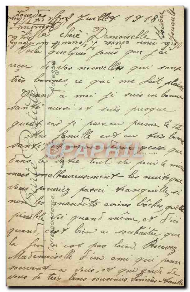 CPA Lourdes La Basilique Et Le Calvaire Breton — Verso