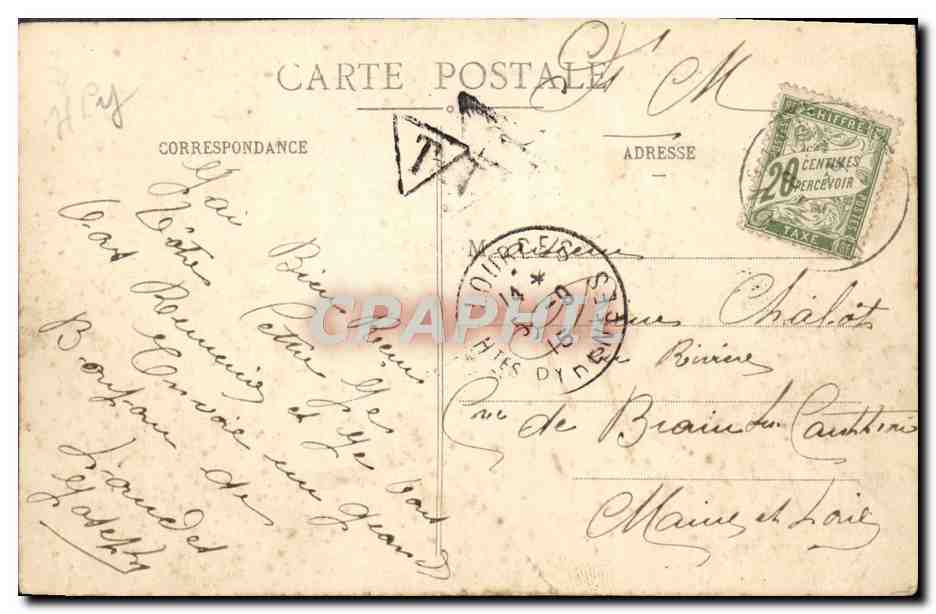 CPA Lourdes Vue Densemble — Verso