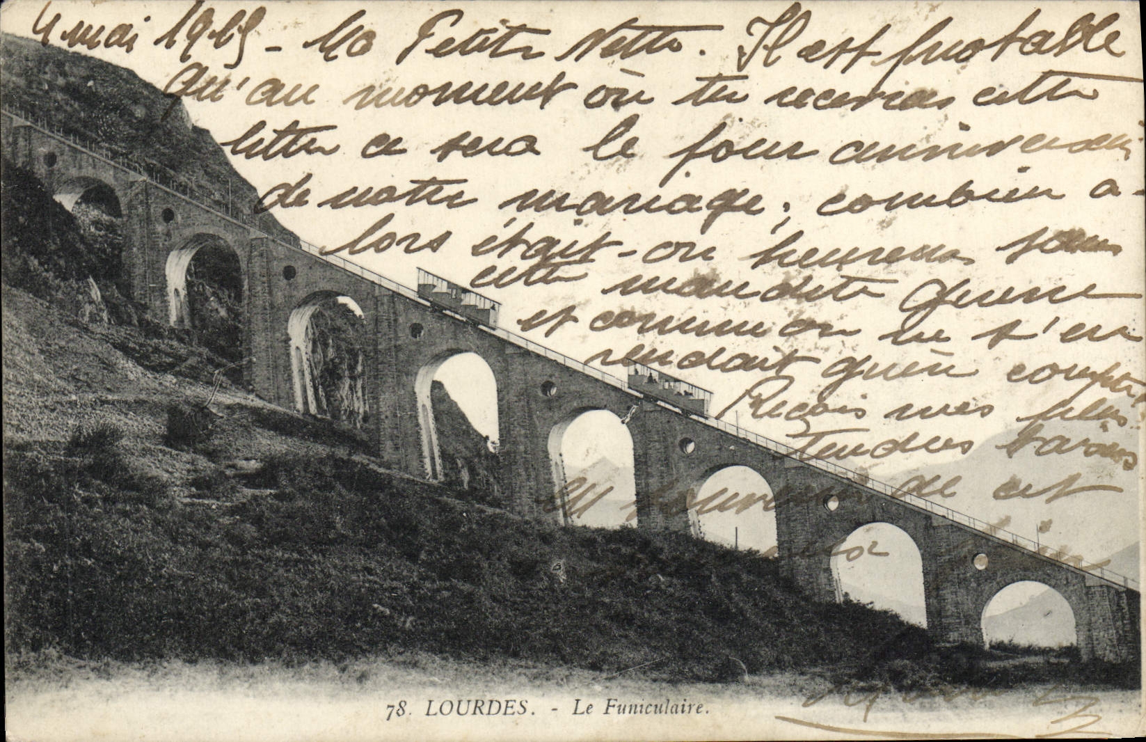 CPA Lourdes Le Funiculaire