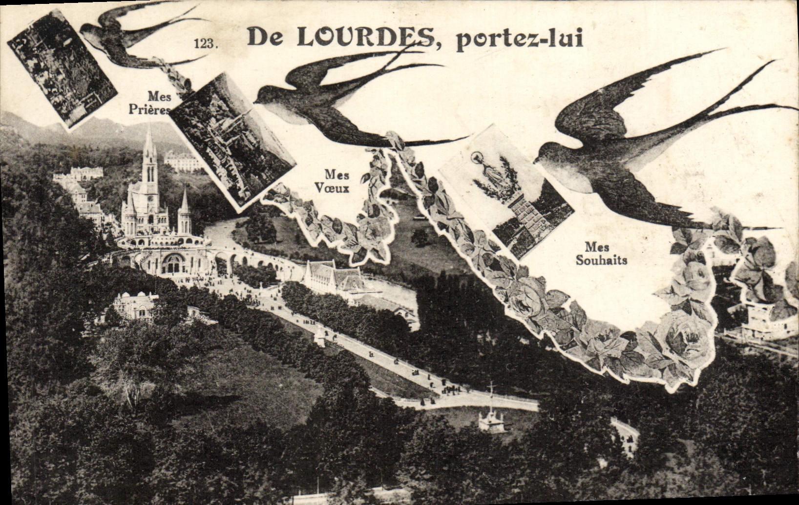 CPA Lourdes Hirondelles