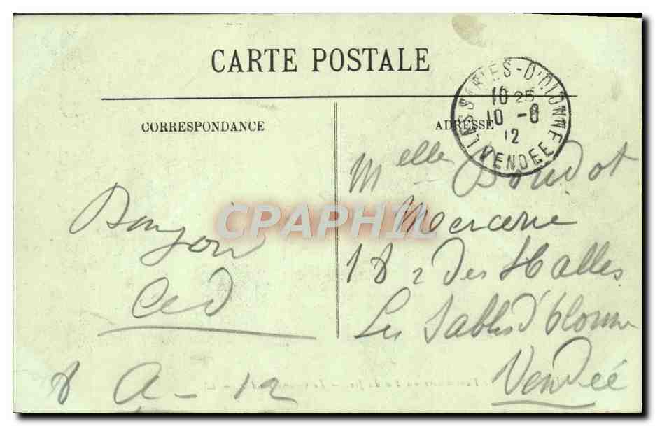 CPA Lourdes Le Funiculaire Du Pic Du Jer Le grand viaduc — Verso