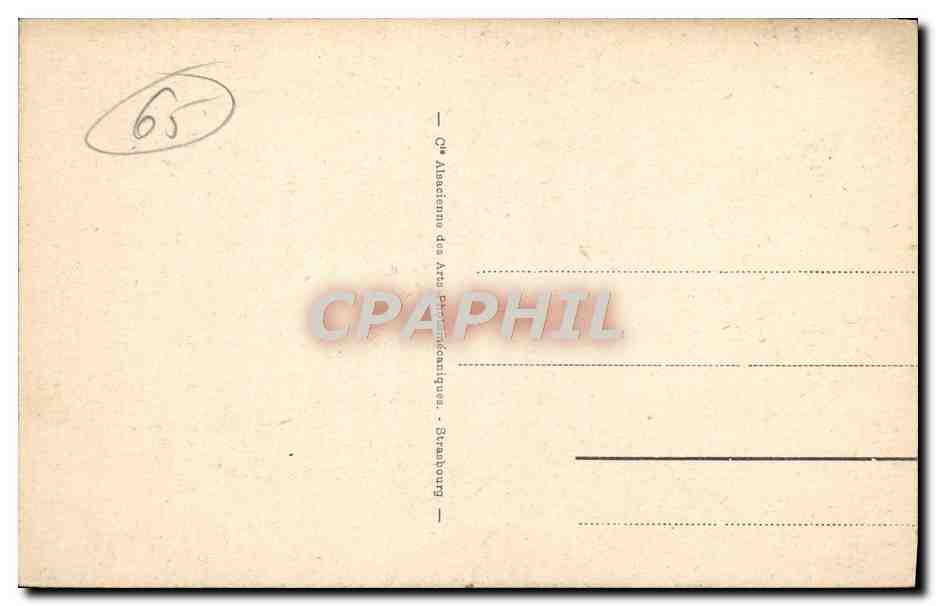 CPA Lourdes Vue Generale Et Le Gave — Verso