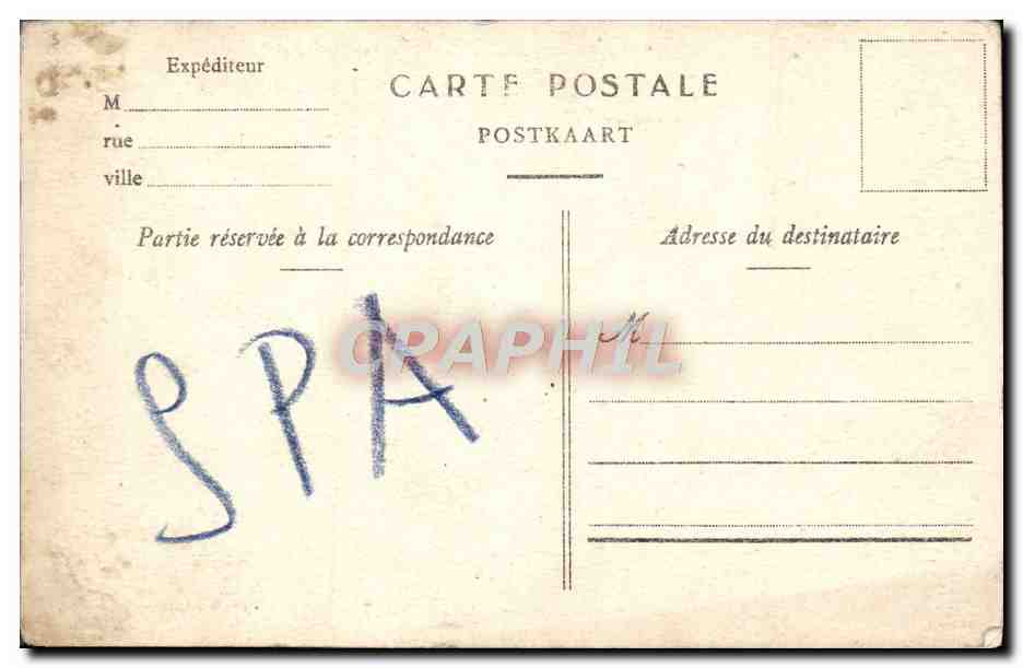 CPA Spa La Rue Royale Et La Montagne Annette Et Lubin — Rückseite
