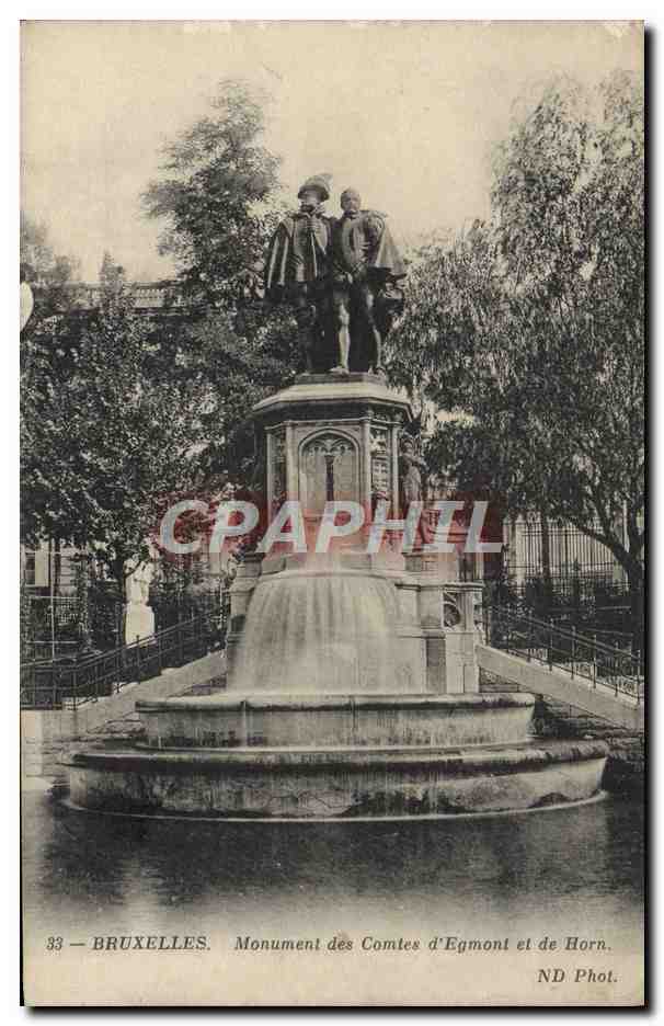 CPA Bruxelles Monument Des Comtes D'Egmont Et De Horn