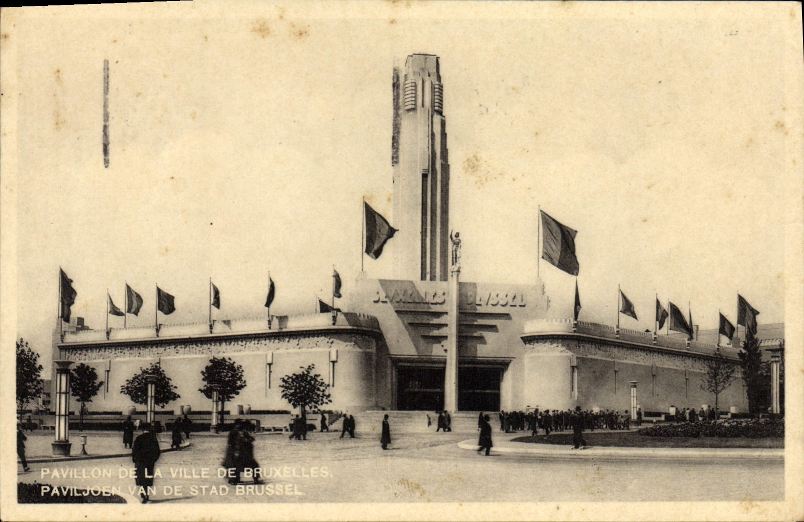 CPA Pavillon De La Ville De Bruxelles Exposition 1935