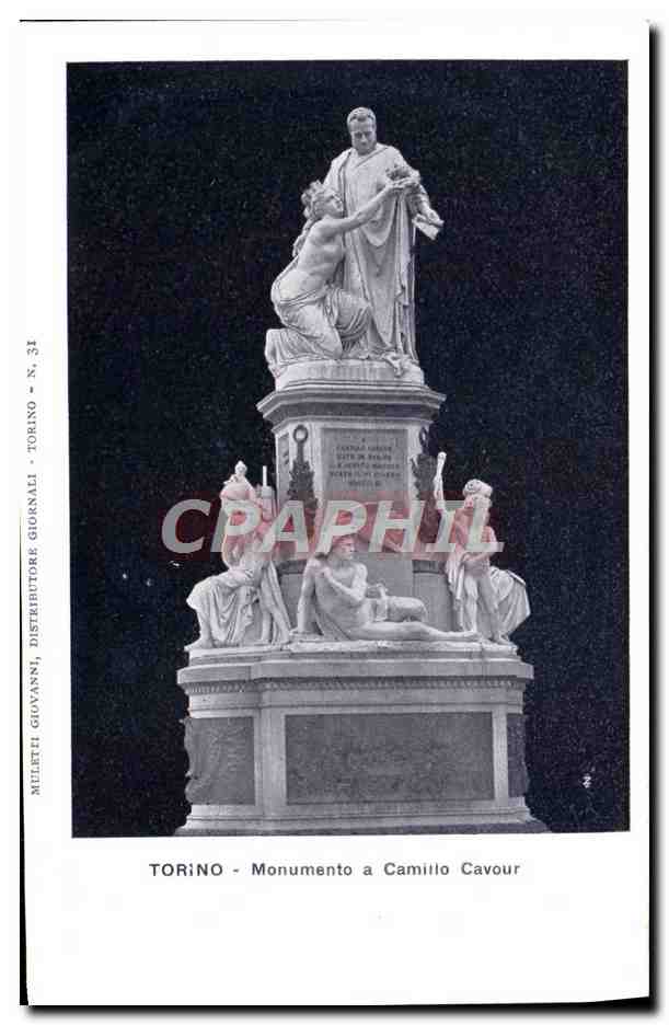 CPA Torino Monumento A Camilio Cavour
