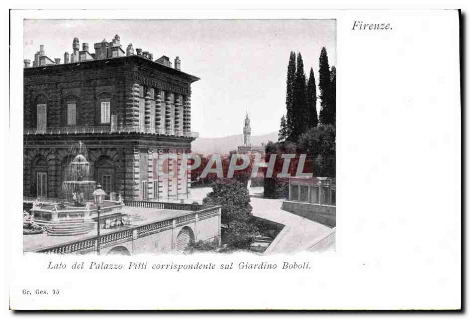 CPA Firenze Lato Del Palazzo Pitti 