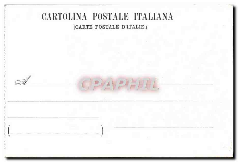 CPA Firenze Lato Del Palazzo Pitti  — Rückseite