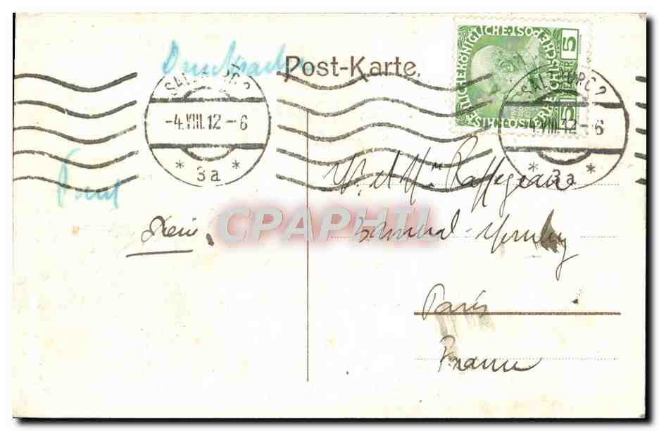 CPA Salzburg Festung Und Untersberg — Rückseite