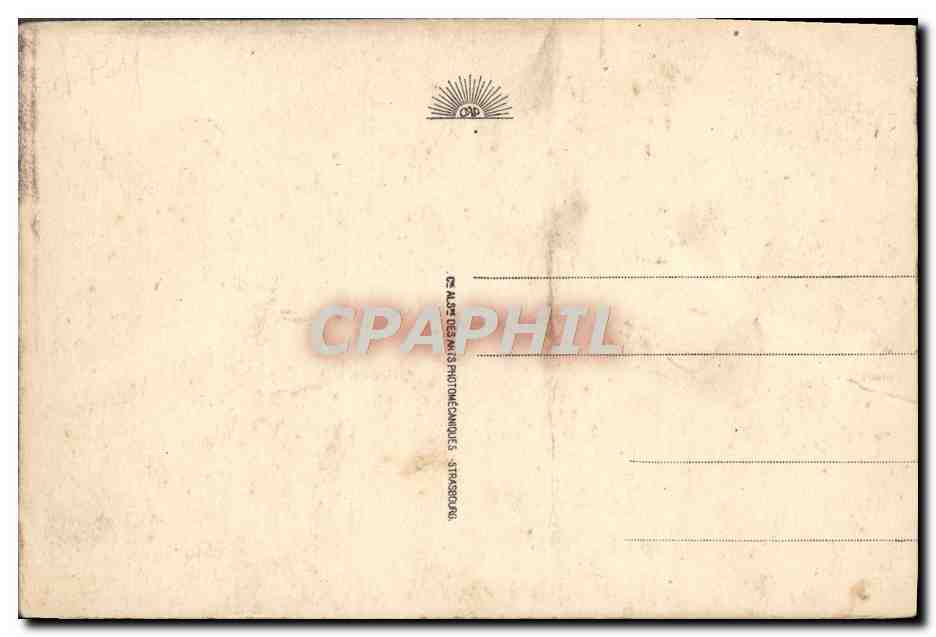 CPA Cap Lourdes Le Chateau Fort Et Le Gave — Verso