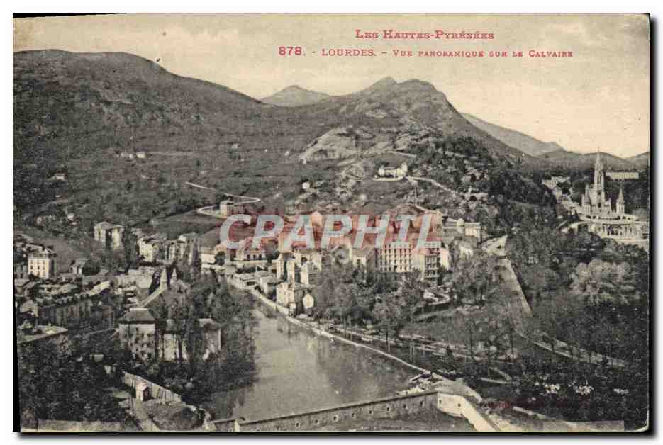 CPA Cap Lourdes Vue Panoramique sur le calvaire 
