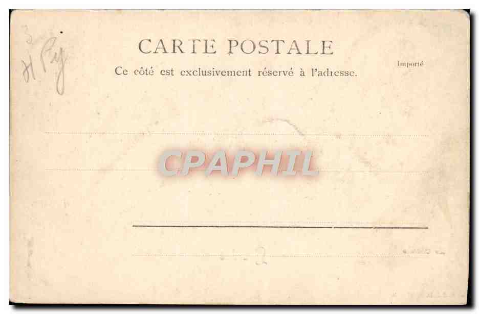 CPA Lourdes Le chateau — Verso