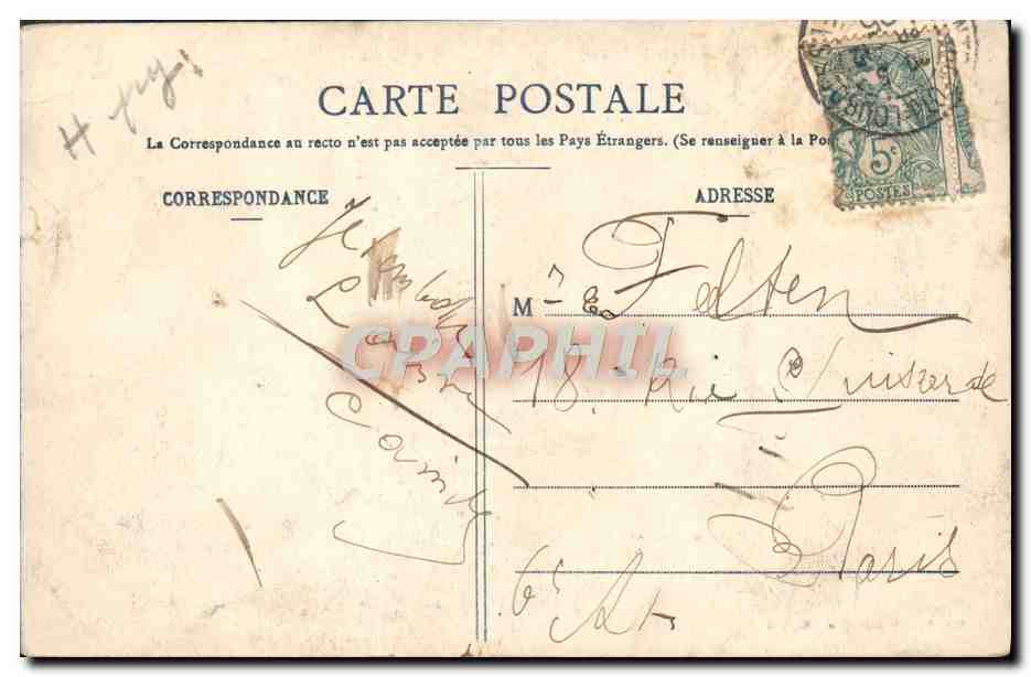 CPA Lourdes Vue Generale du fort — Verso