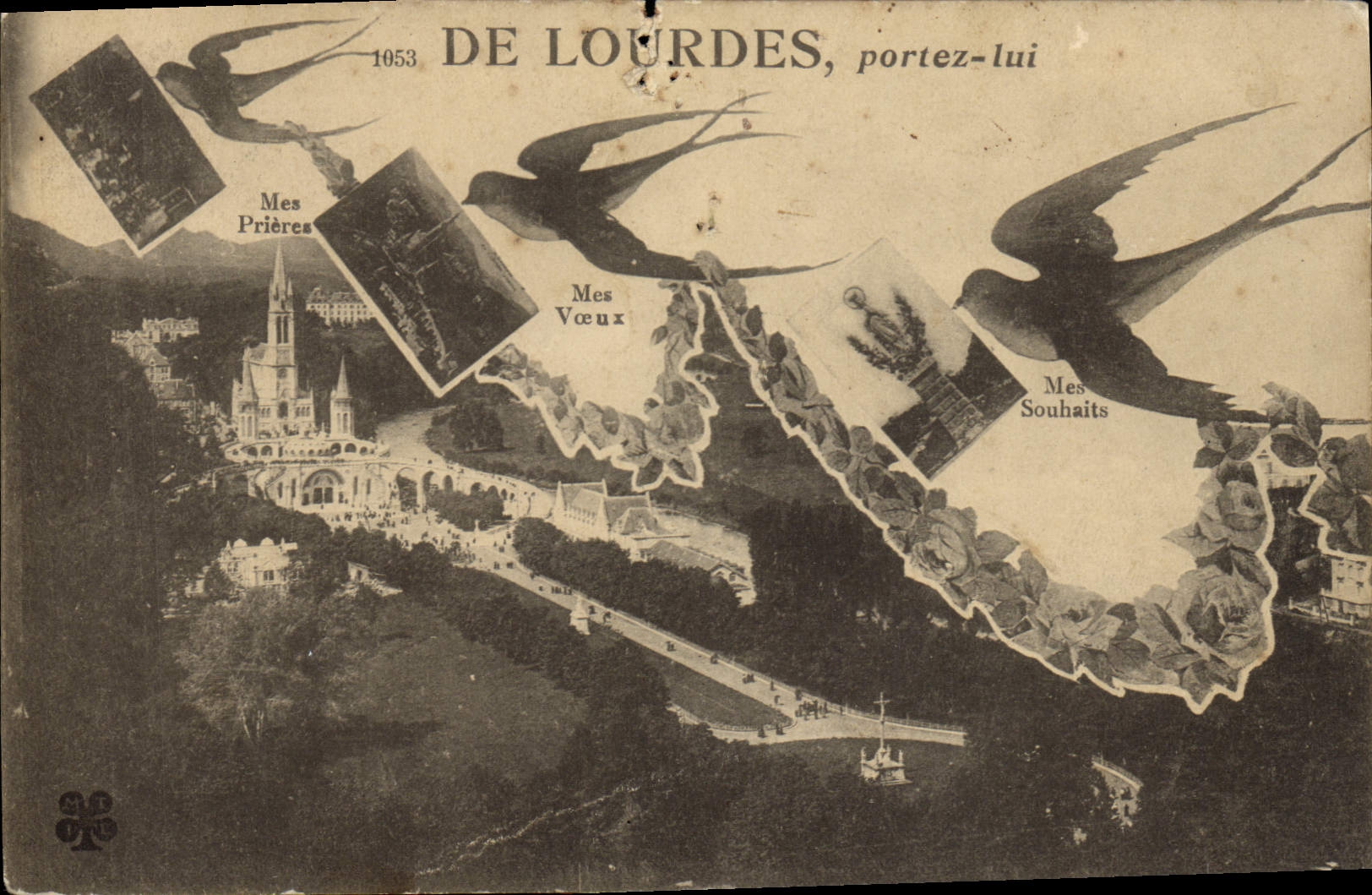 CPA Lourdes Hirondelles 