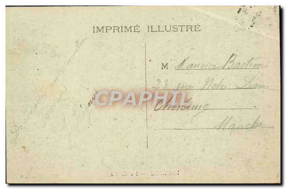 CPA Lourdes La Grotte — Verso