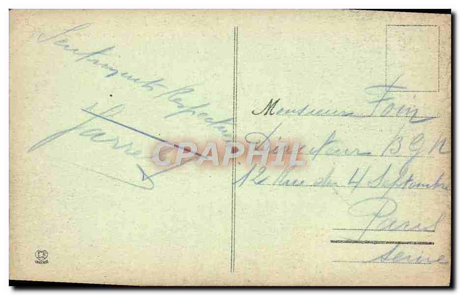 CPA Lourdes La Ville Le Fort Et Le Grand Jer — Verso