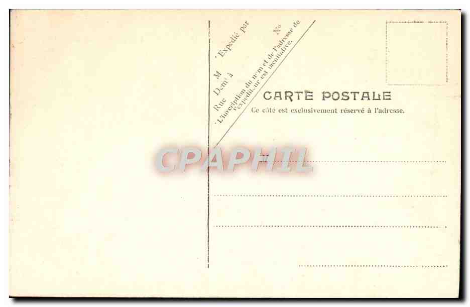 CPA Lourdes Vue Generale Et Le Fort — Verso