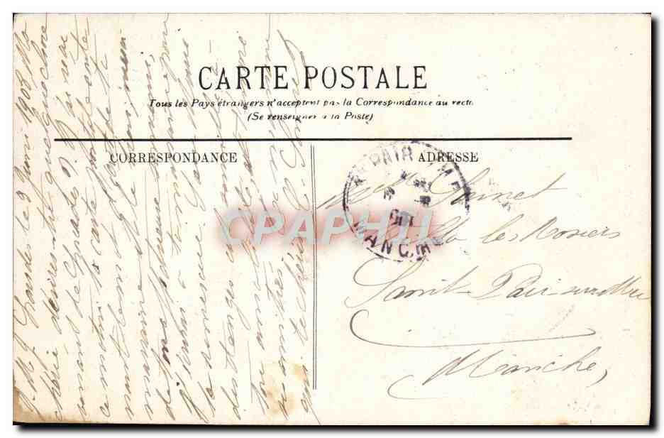 CPA Lourdes La Vierge Couronnee — Verso