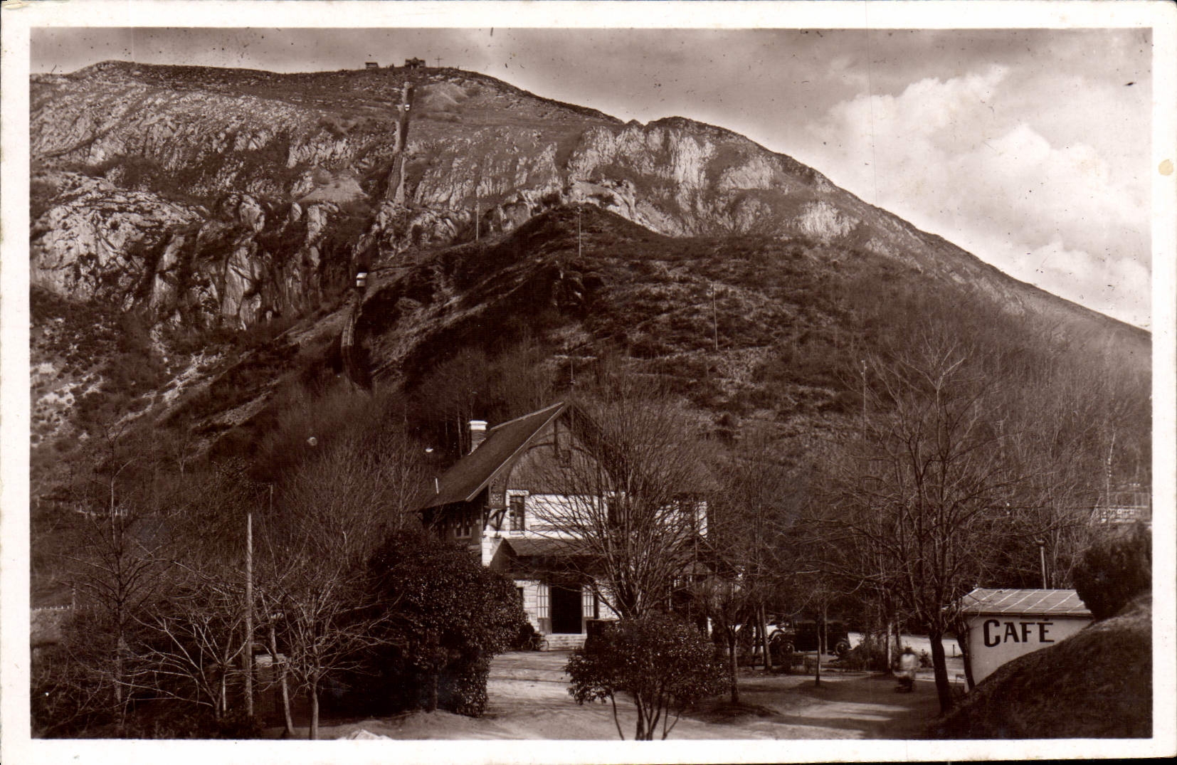 CPA Lourdes Funiculaire Du Pic Du Jer