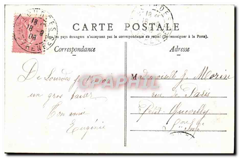 CPA Lourdes Grotte De ND de Lourdes  — Verso