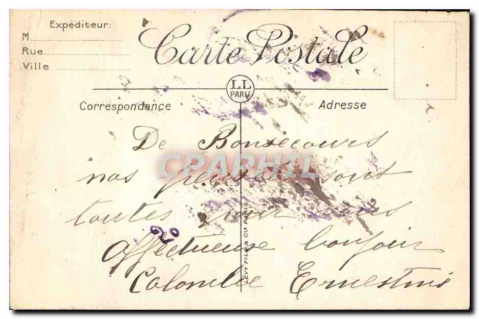 CPA Bon Secours Notre Dame de Bon Secours  — Rückseite