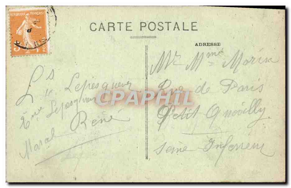 CPA Lourdes La Grotte — Verso