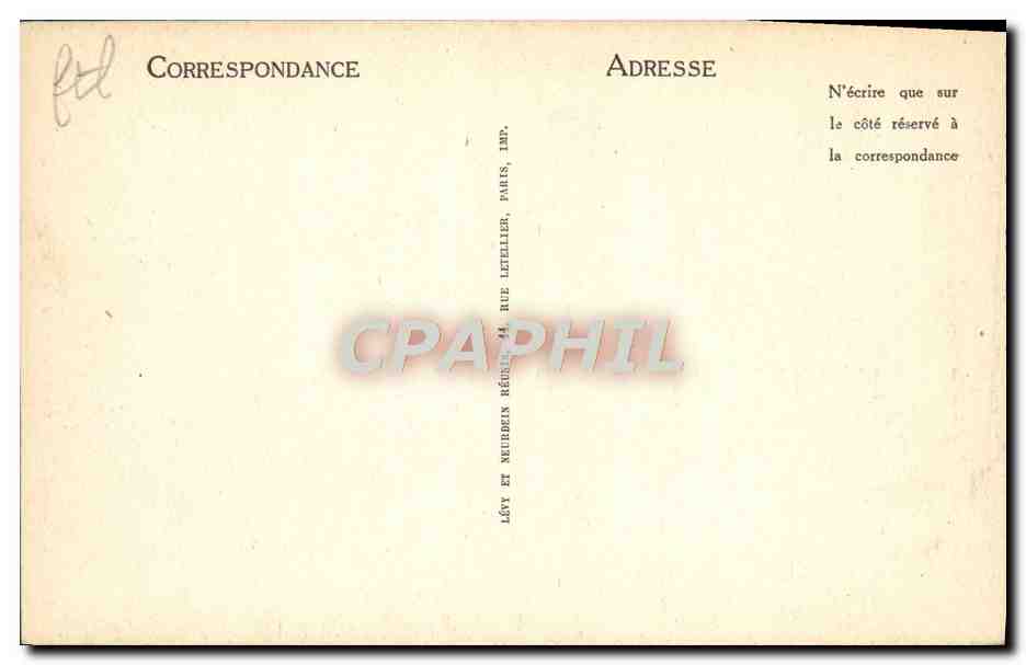 CPA Lourdes Apparition De La Vierge — Verso