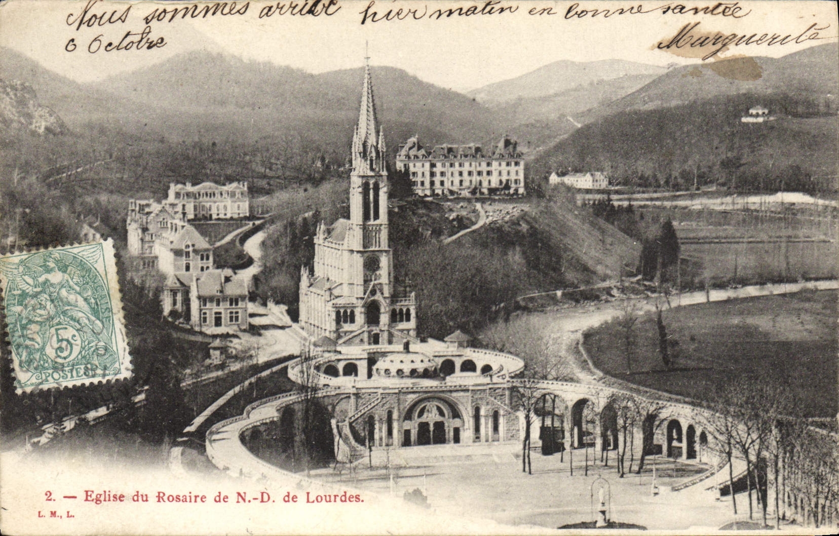 CPA Lourdes Eglise Du Rosaire De ND de Lourdes 