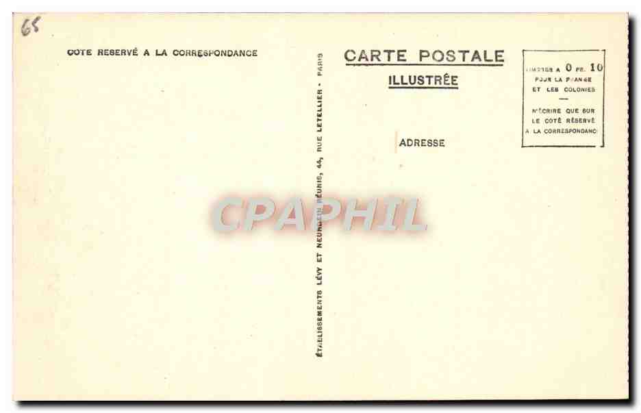 CPA Lourdes La Basilique — Verso