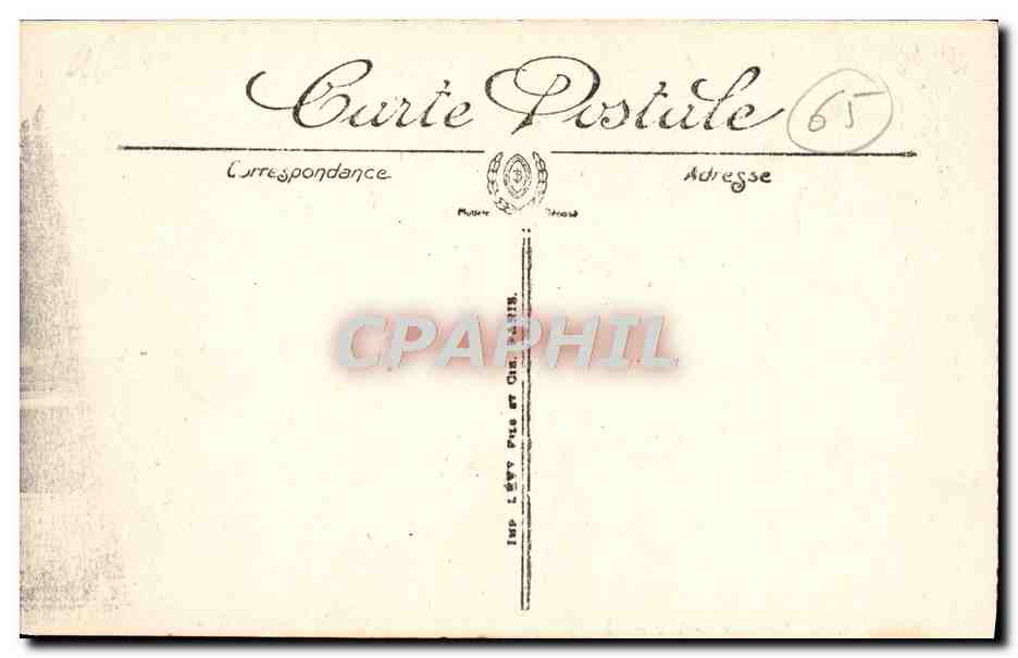 CPA Lourdes La Grotte — Verso