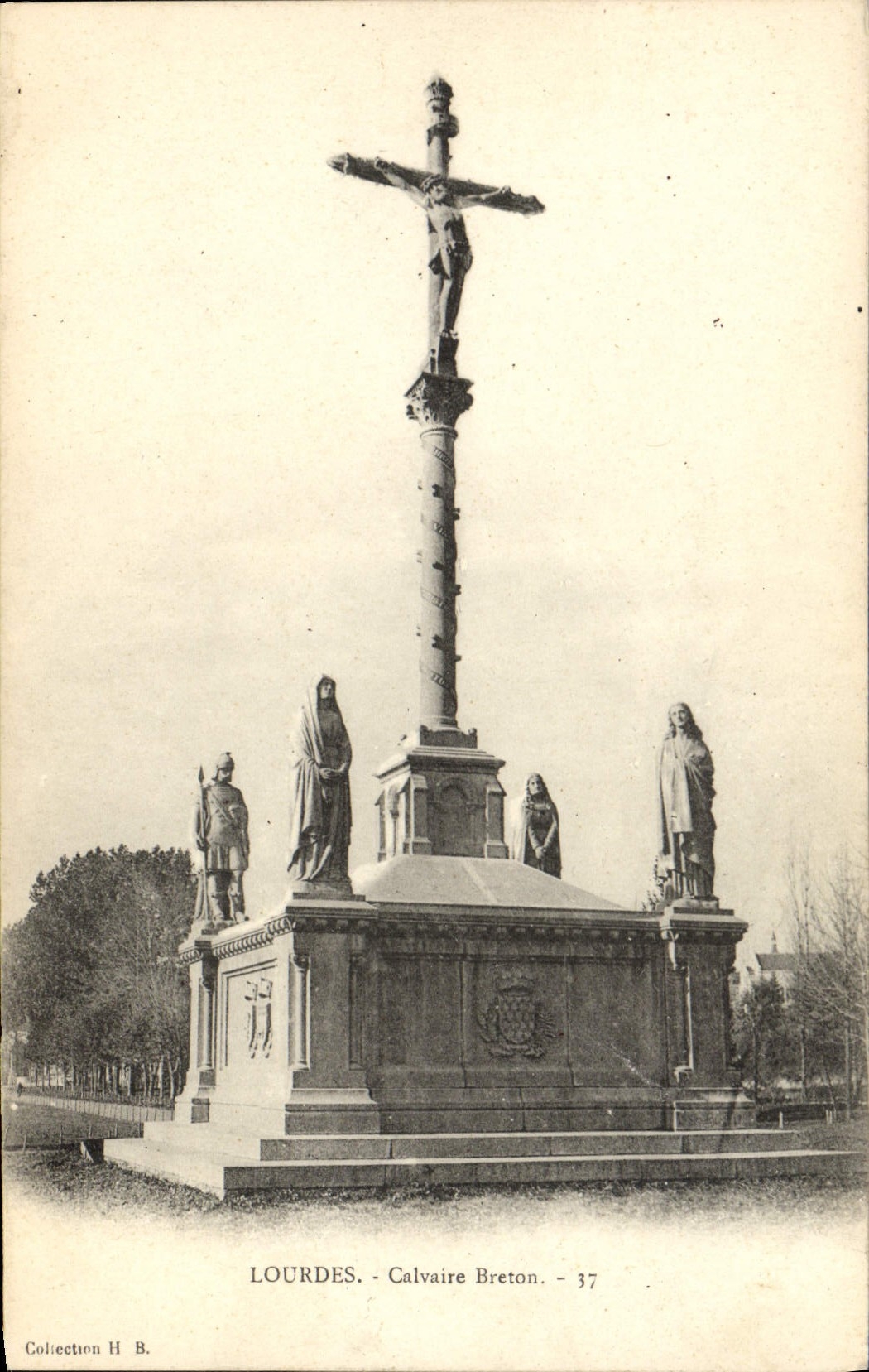 CPA Lourdes Calvaire Breton