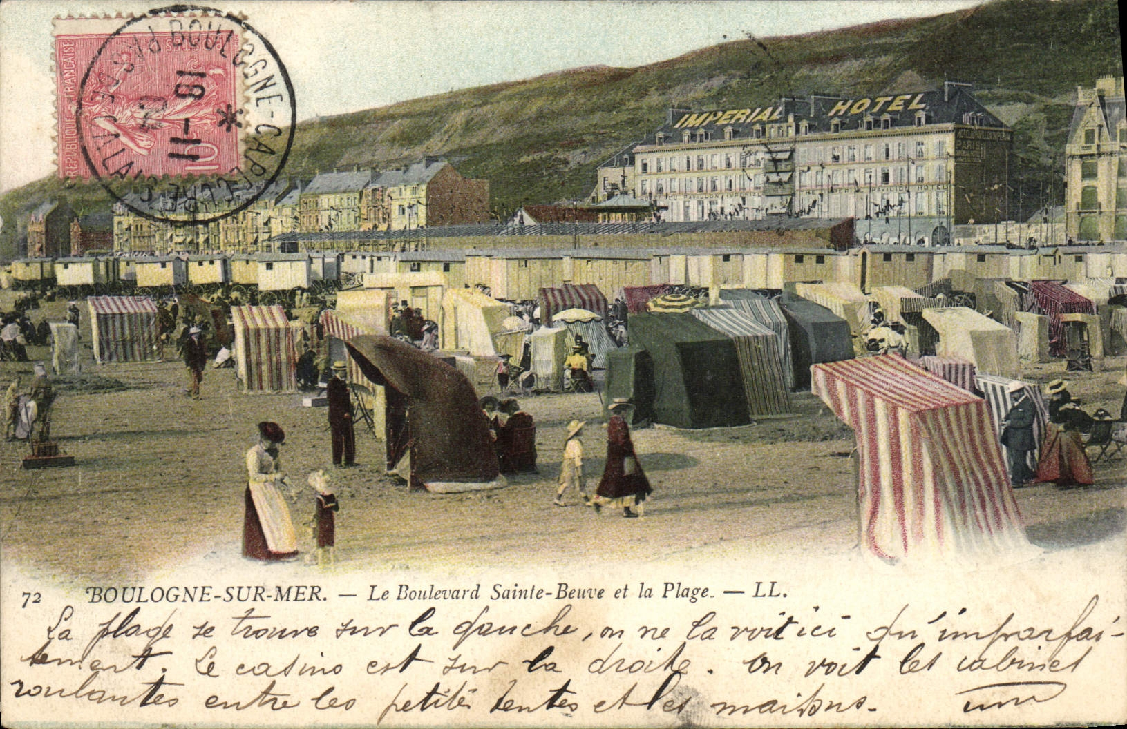 Boulogne-sur-Mer — Der Boulevard Sainte-Beuve und die Strandpromenade — LL. — L'Imprimerie Nouvelle Photographique, Paris