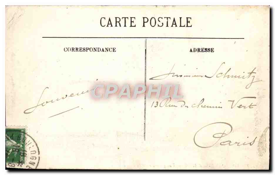 Boulogne-sur-Mer — Vue générale de la Plage — LL, n°129 — Verso