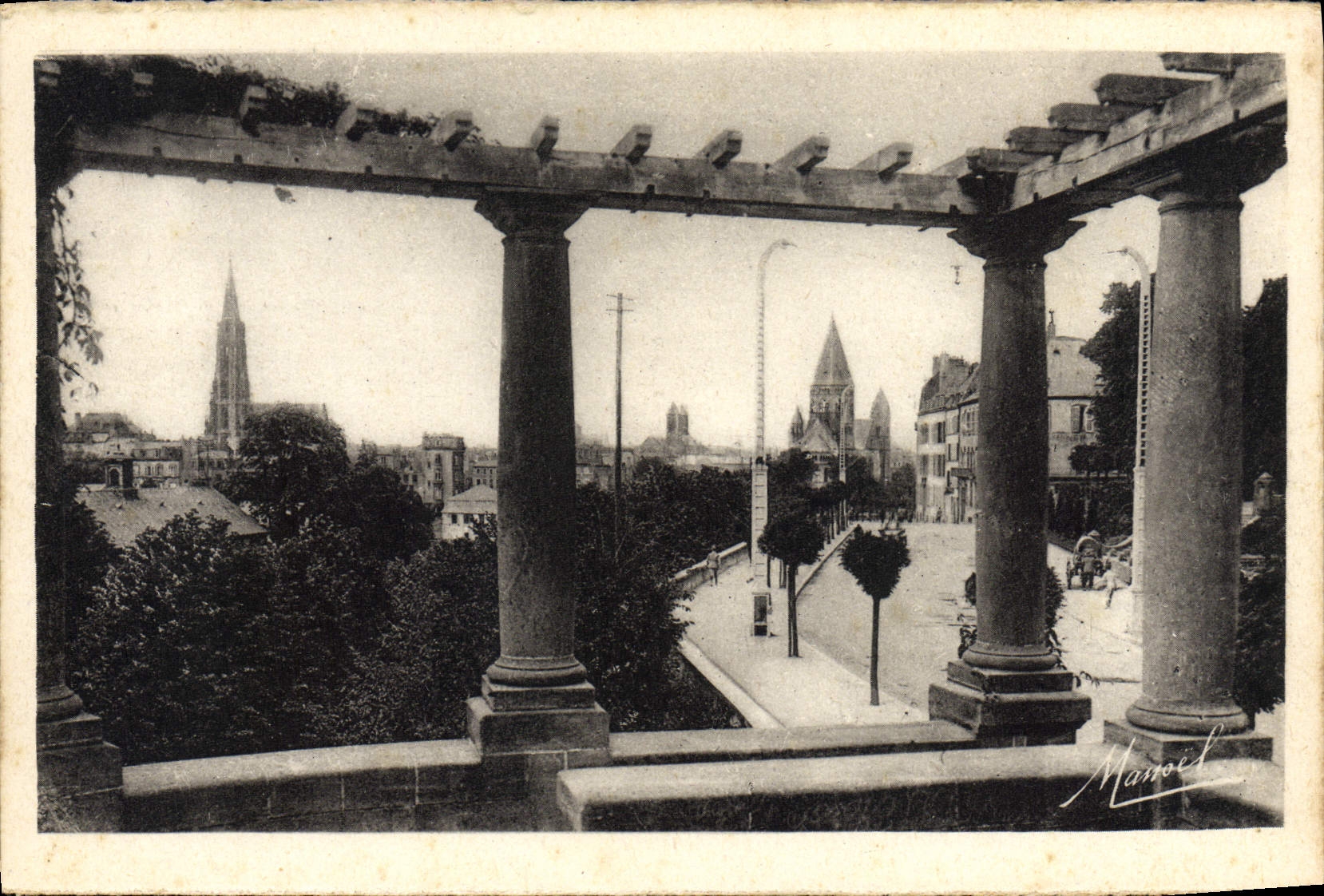 Metz — Vue prise du Belvédère de l'Esplanade — Édition P. Manoel