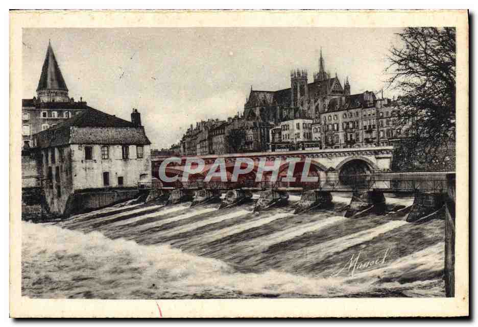 CPA Metz Barrage De La Pucelle Et Moyen Pont
