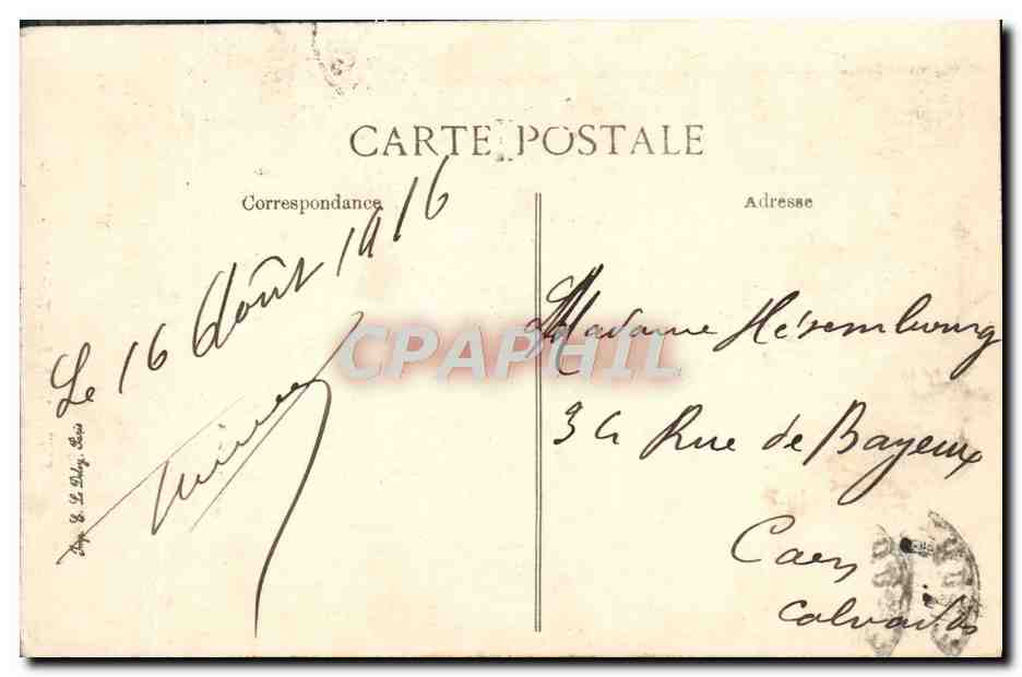 CPA Nimes La Tour Magne — Rückseite