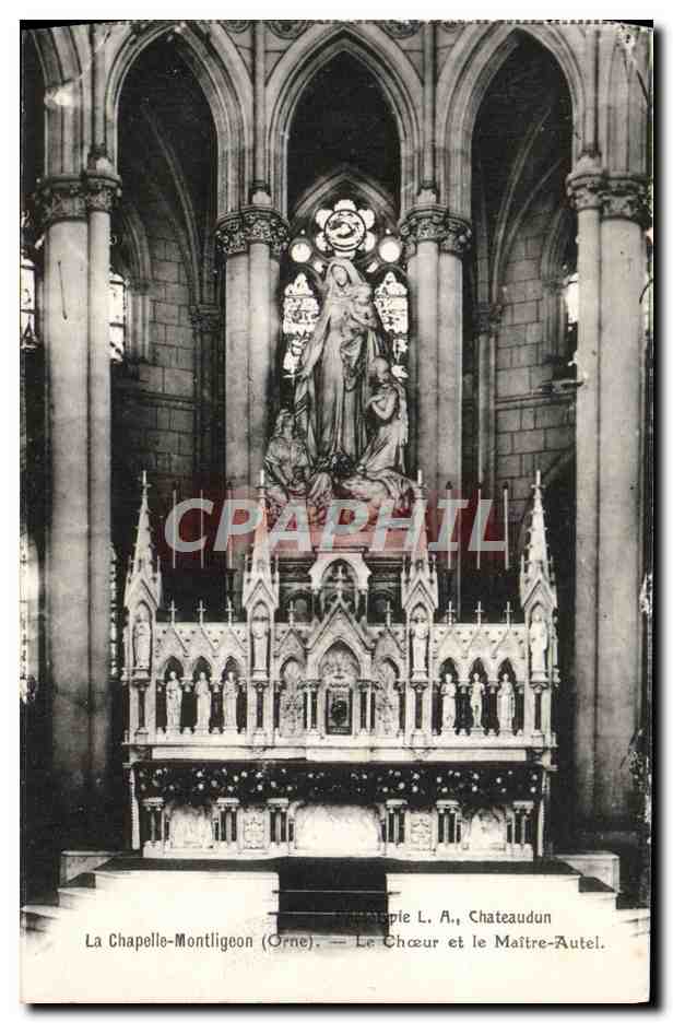 CPA La Chapelle Montligeon Le Choeur Et Le Maitre Autel
