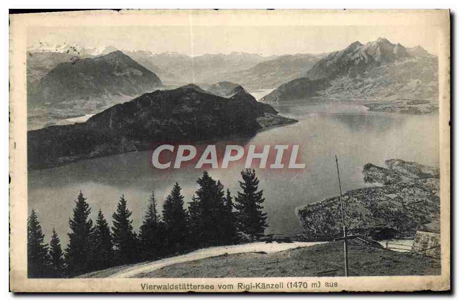 CPA Vierwaldstattersee vom Rigi Kanzeli aus 